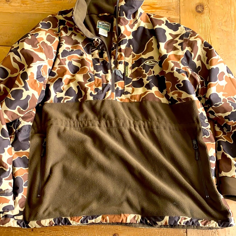 Drake MST Eqwader Plus 1/4 Zip XXL Old School Camo